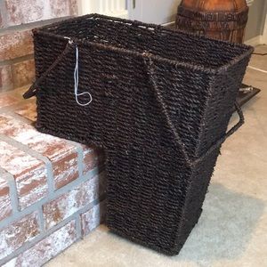 Staircase step basket dark color